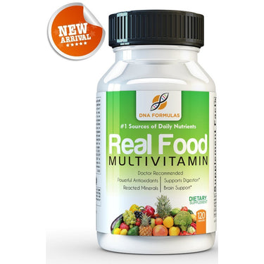 Whole Food Multivitamin - DNA Formulas - Enhanced Bioavailable Wholefood Multivitamin for Men & Women - No Artificial Colors, Sugars or Preservatives - Activated Mineral Rich Vitamins